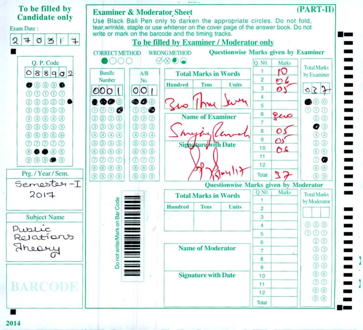 OMR Sheet Design